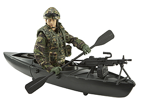 HM Armed Forces Royal Marines Commando with Canoe